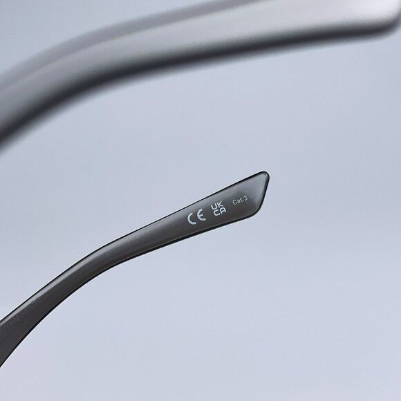 NEW Balenciaga BB0046S 006 Silver Gray Shiny Mirrored Cat Eye Women Sunglasses - Picture 9 of 11